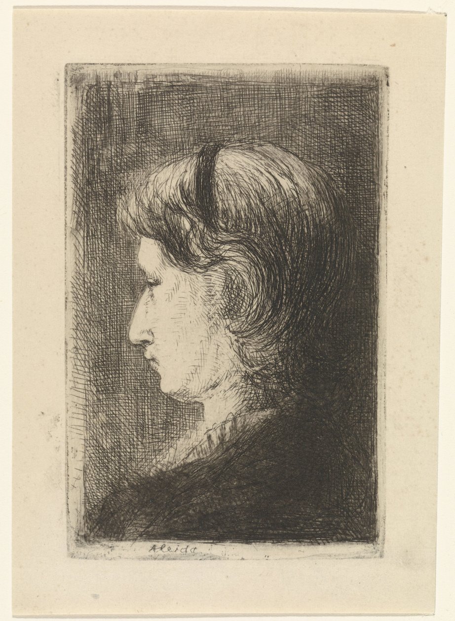 Aleida Koyunun Portresi by Jozef Israëls