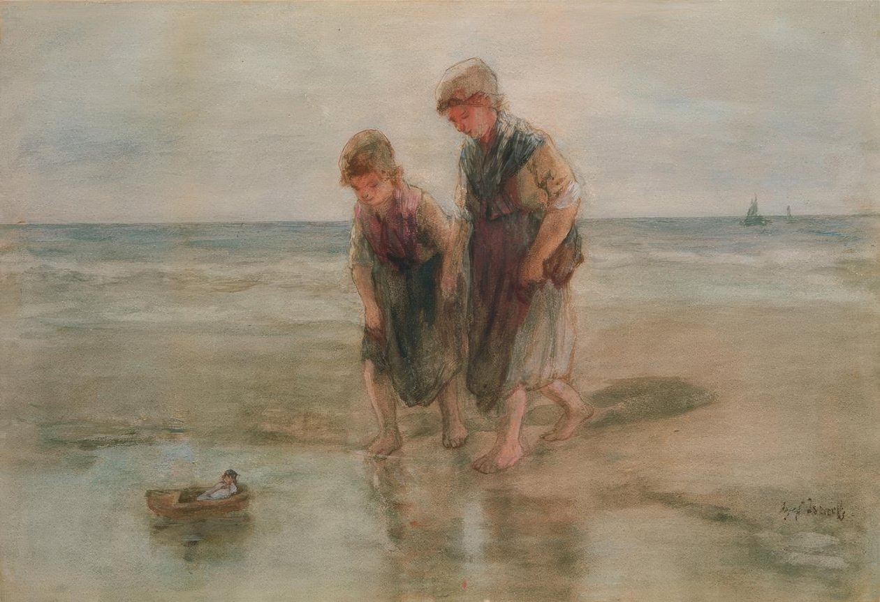Tekneye Yelken Açmak by Jozef Israëls