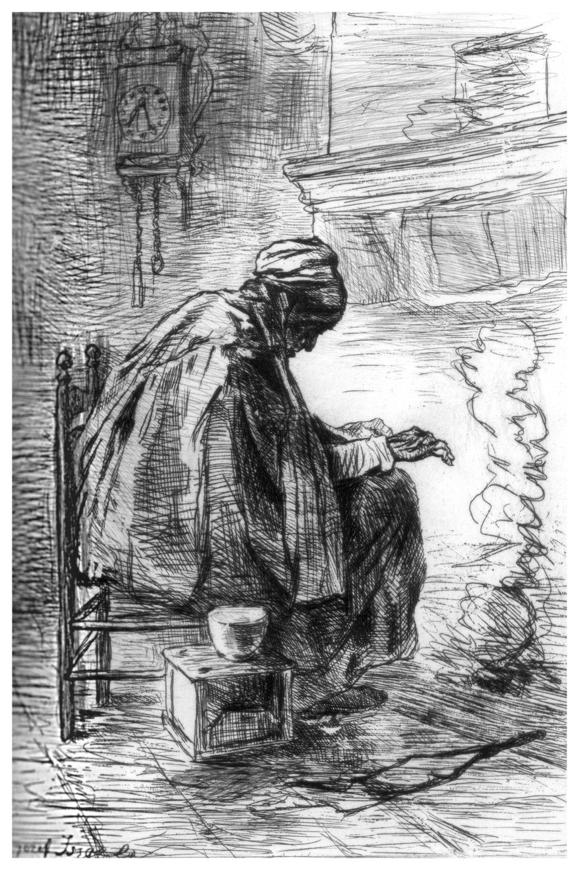 Ocak, c1880-1882. by Jozef Israëls