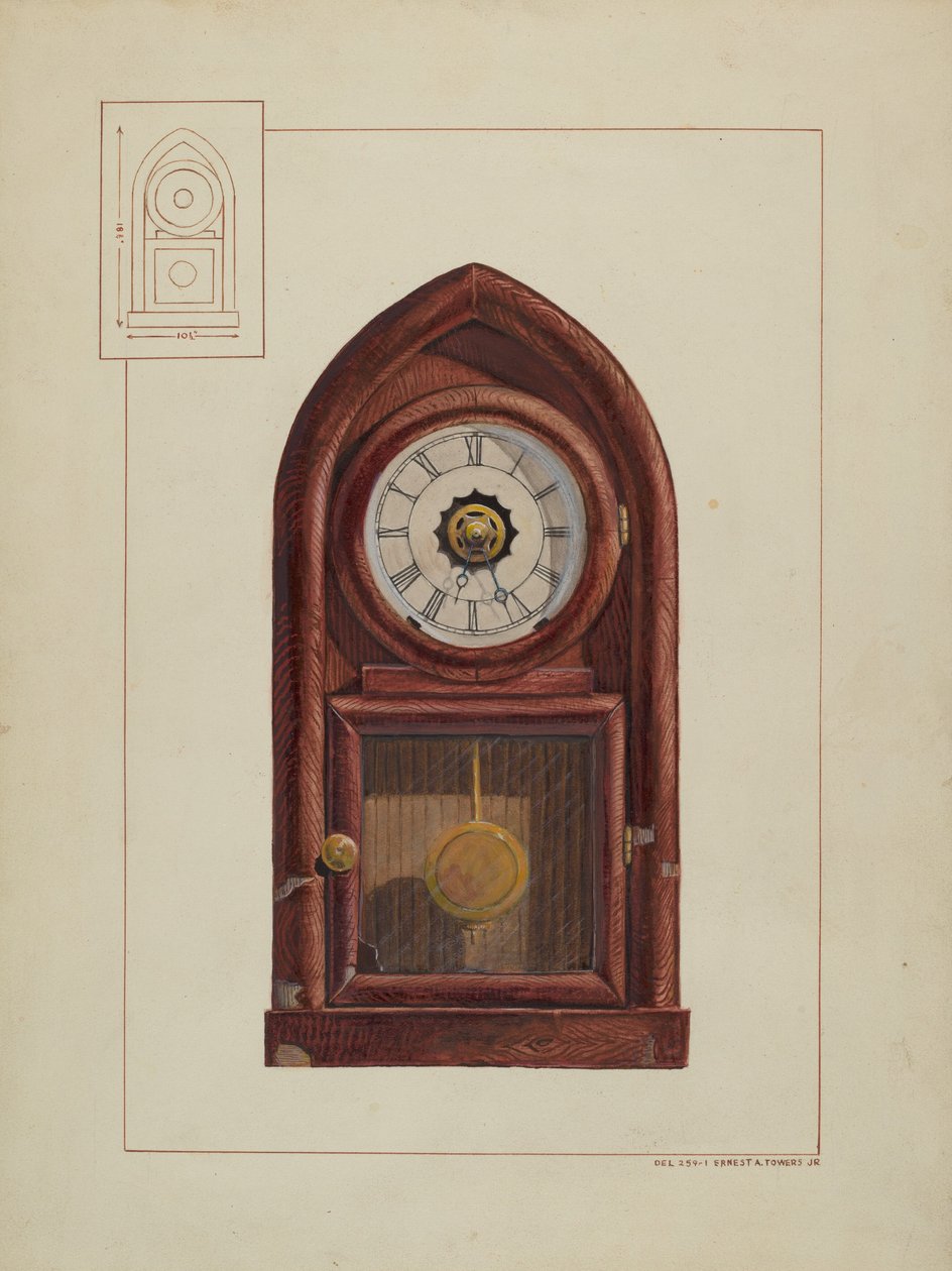 şömine saati by Jr. Ernest A. Towers