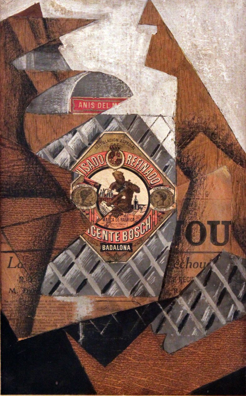 Anis del Mono şişesi by Juan Gris