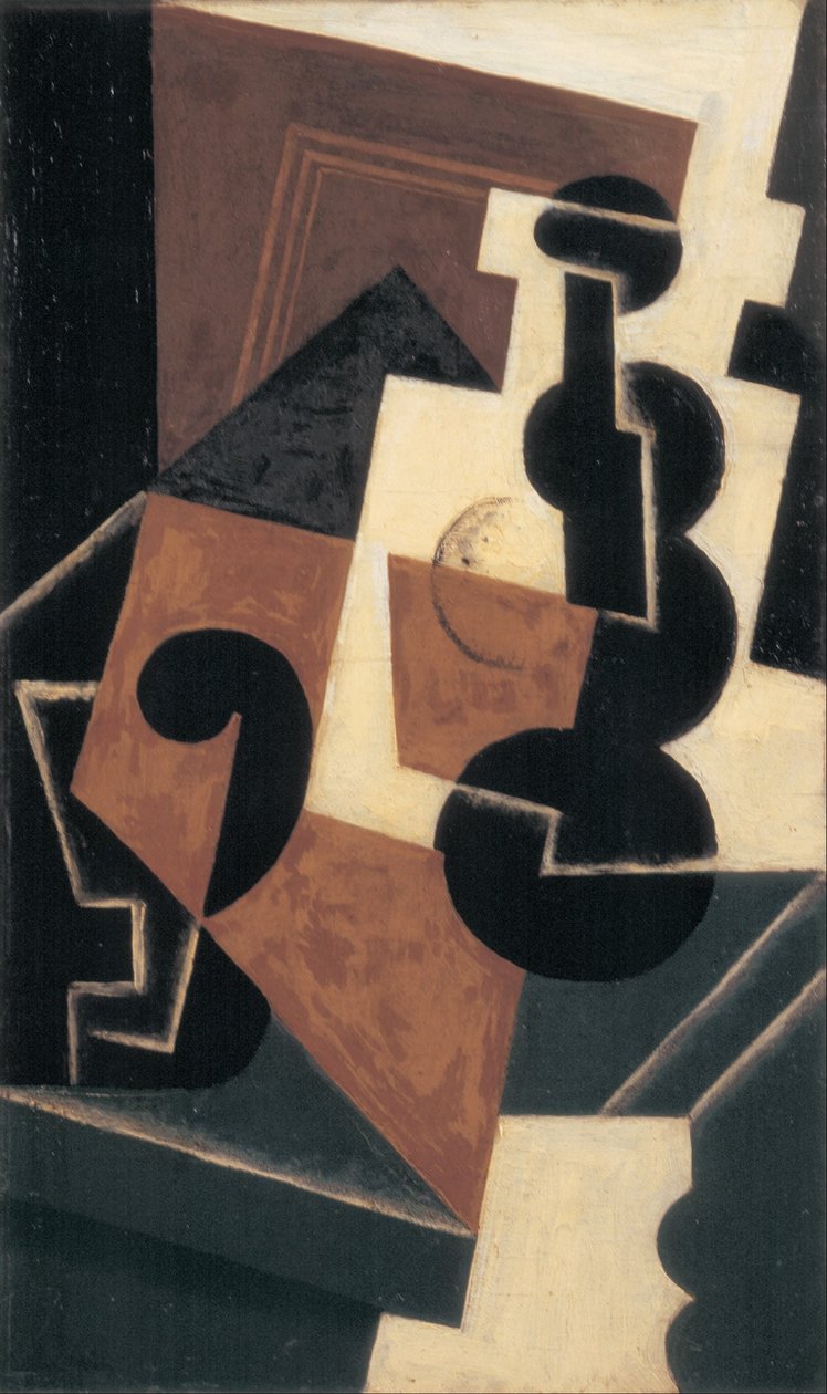 Cam ve Su Şişesi by Juan Gris