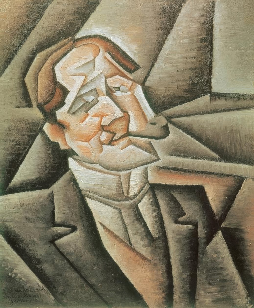 Boru olan adam by Juan Gris