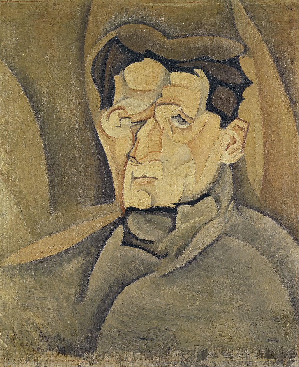 Portrait of Maurice Raynal (1884-1954) 1911  by Juan Gris