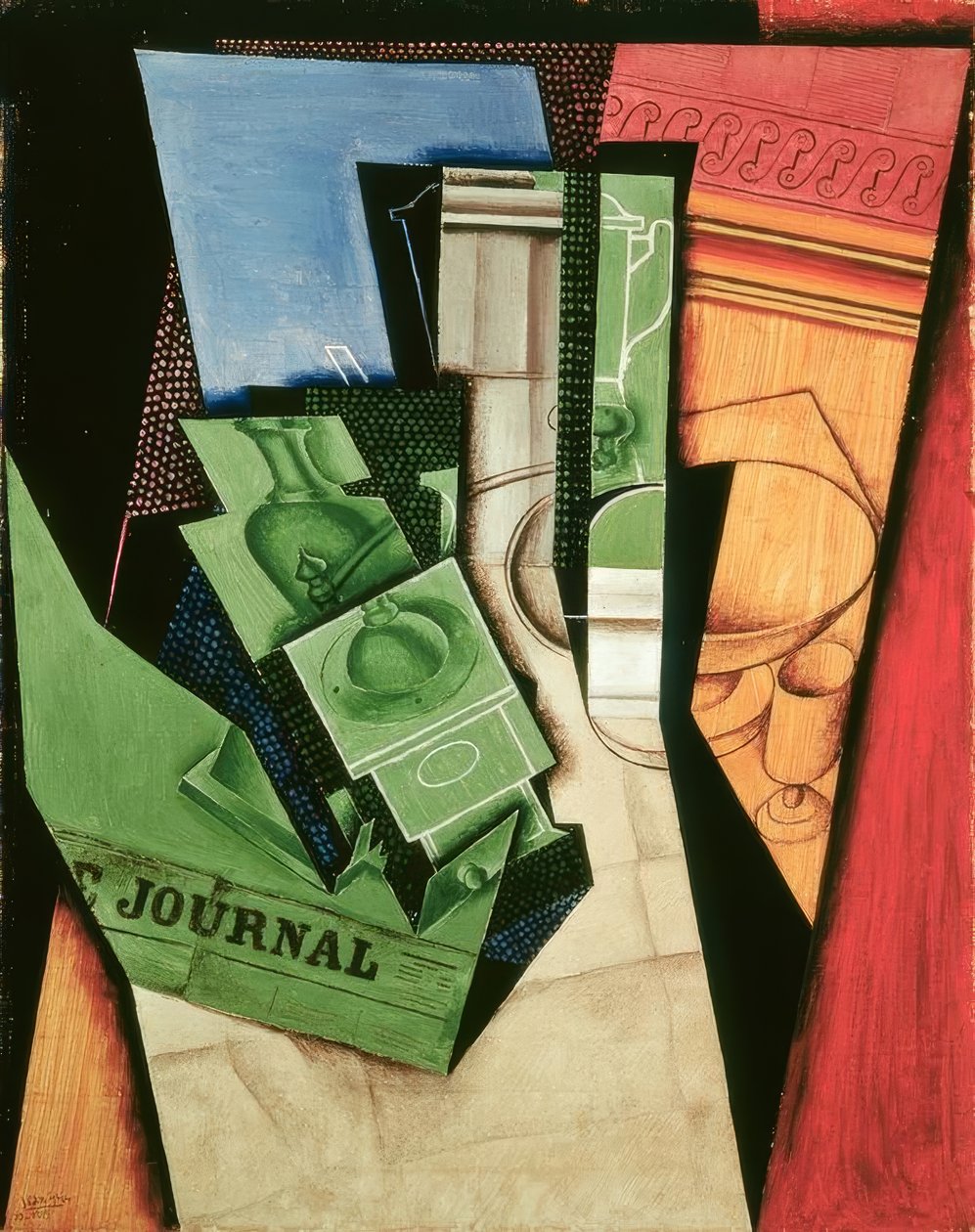 J.Gris, Kahvaltı, 1915 by Juan Gris