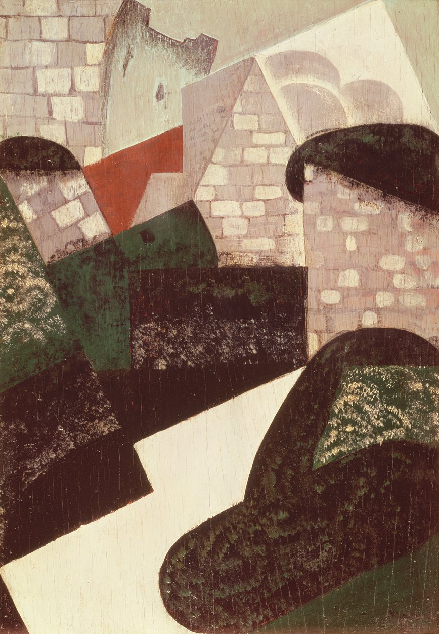 Loches'te Manzara, 1916 (panel) by Juan Gris