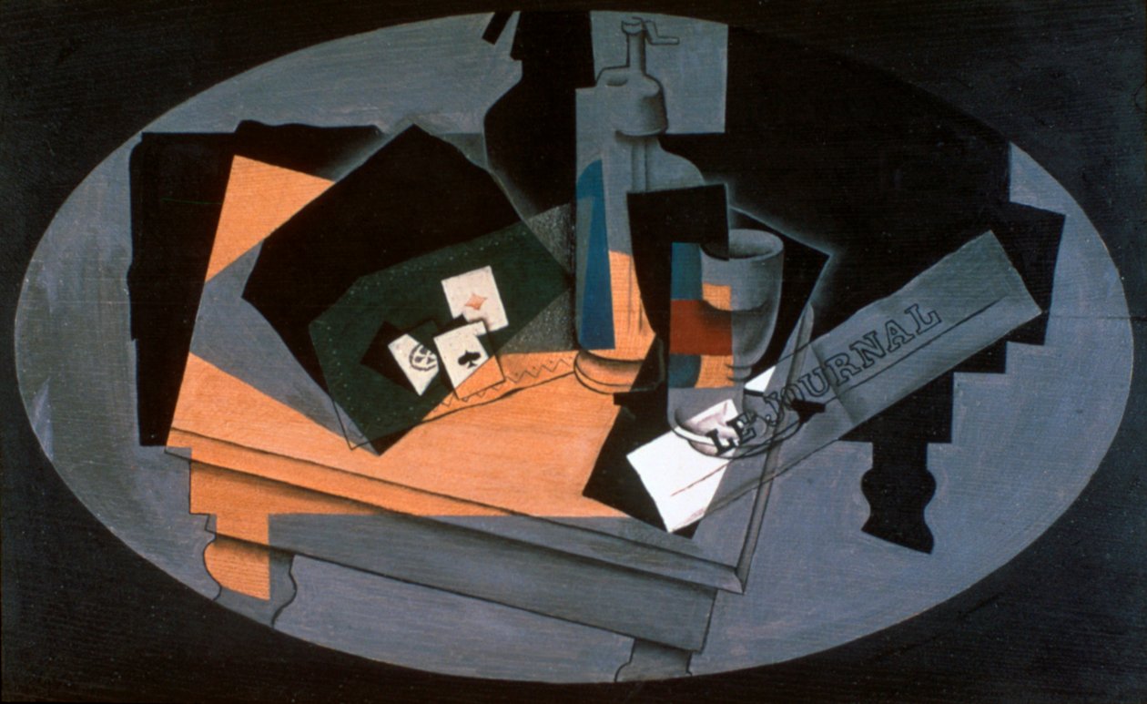 İskambil ve Sifon, 1916. by Juan Gris