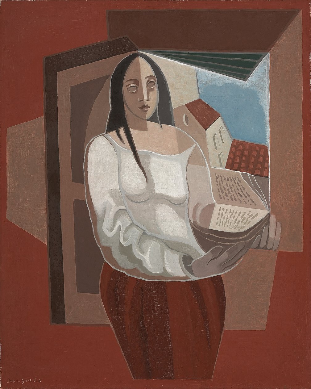 Okuyucu; okuma ışığı by Juan Gris