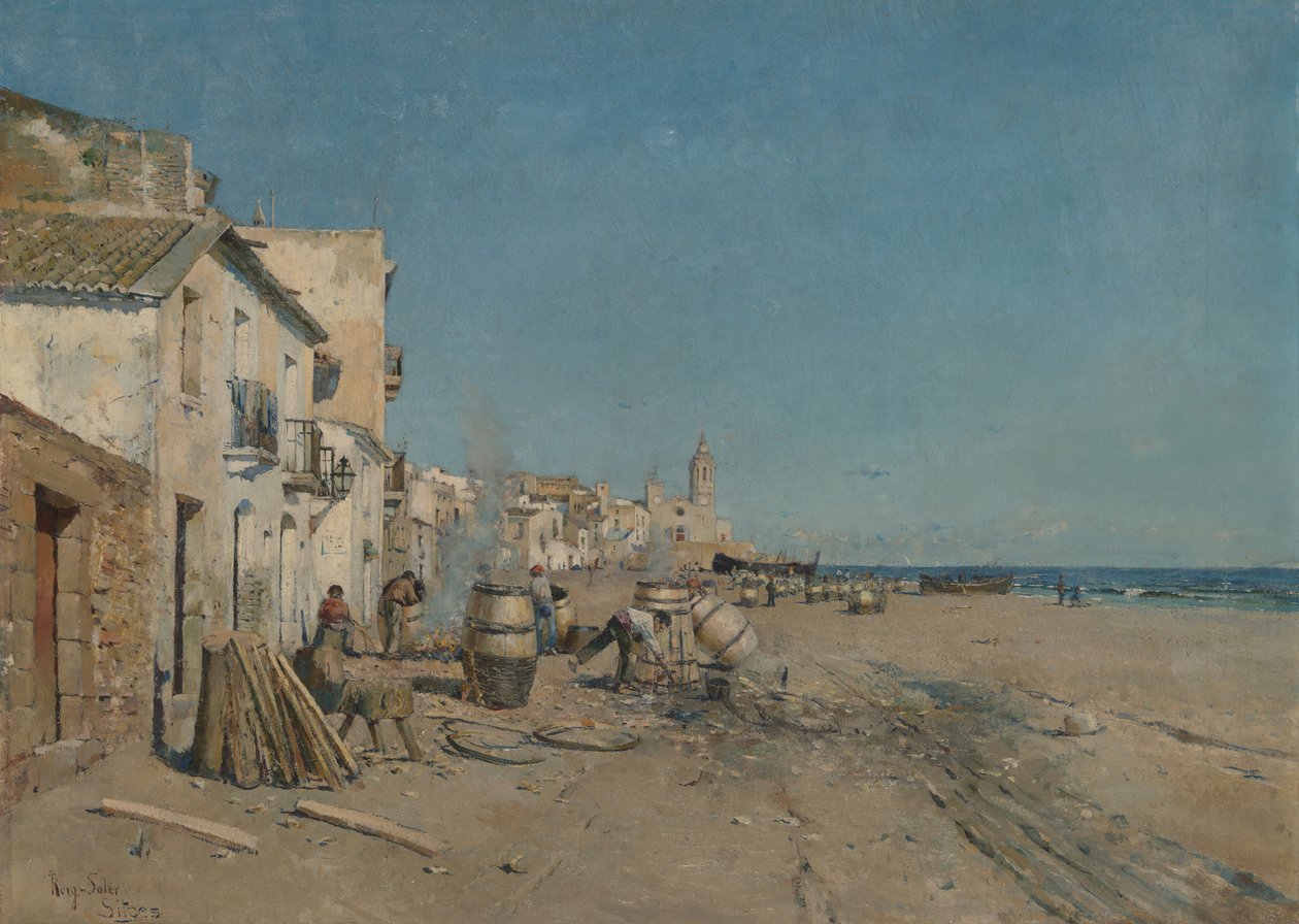 Sitges, 19. yüzyıl. by Juan Roig y Soler