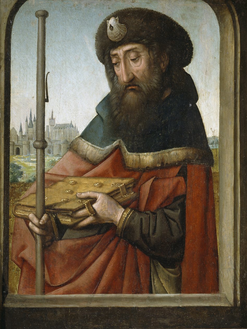 Aziz James Pilgrim olarak by Juan de Flandes
