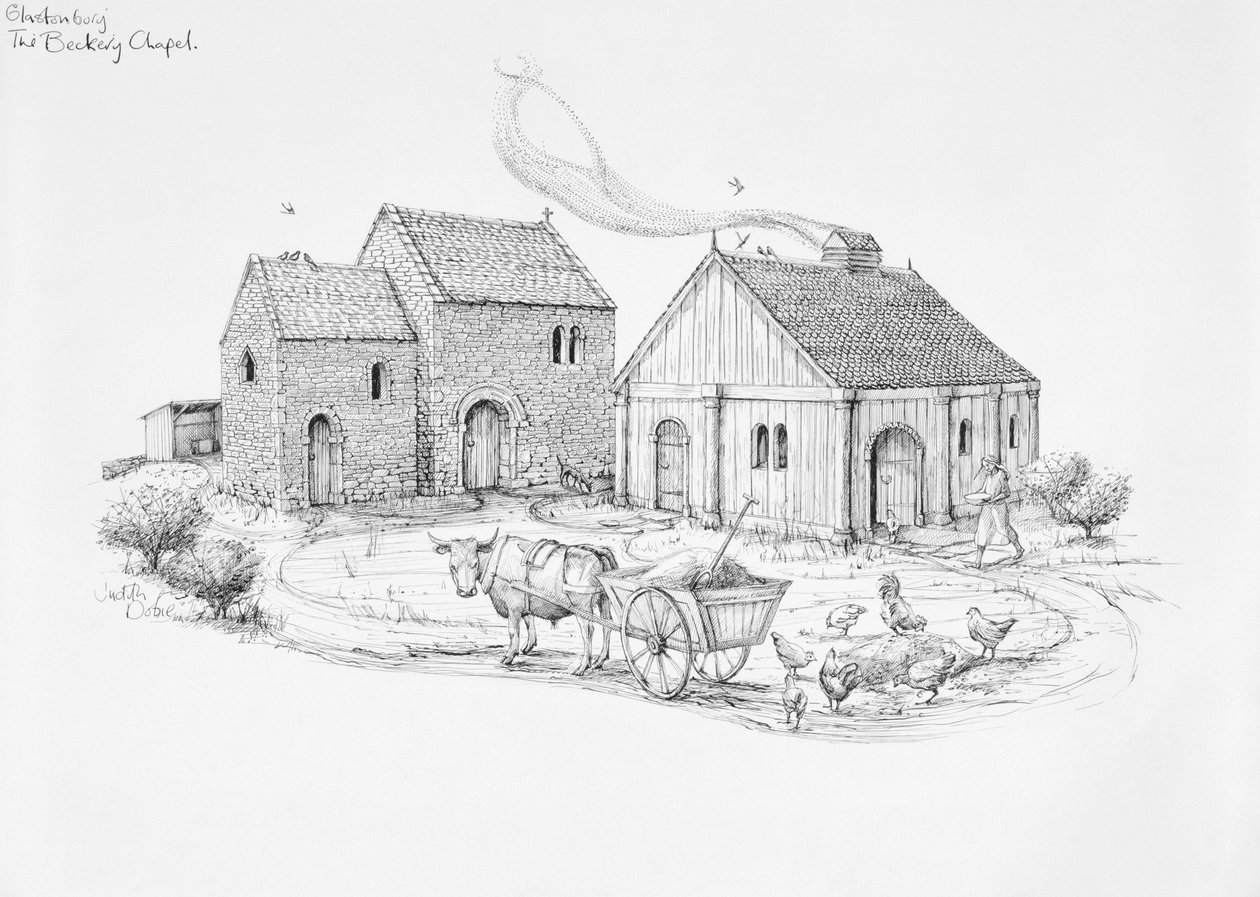 Beckery Şapeli, Glastonbury, c5.-6. yüzyıl, 1990-2010 by Judith Dobie