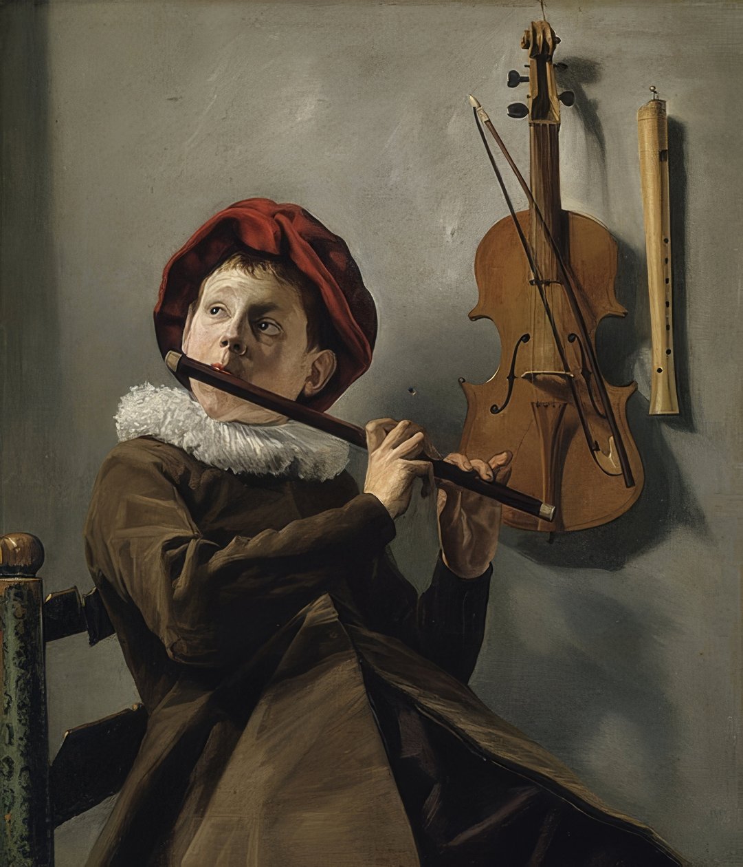 Flüt olan çocuk. 1630