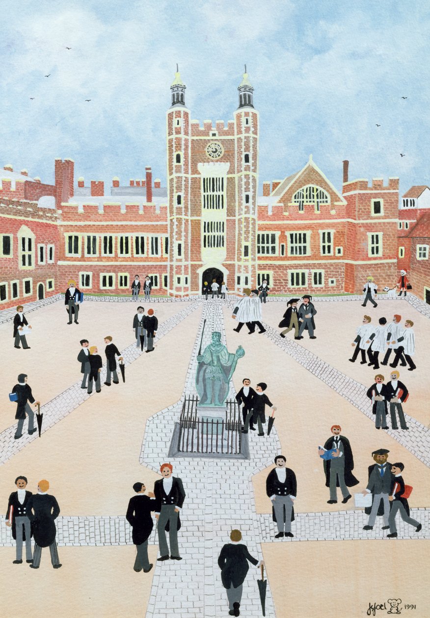 Eton Koleji Okul Bahçesi, 1991 by Judy Joel
