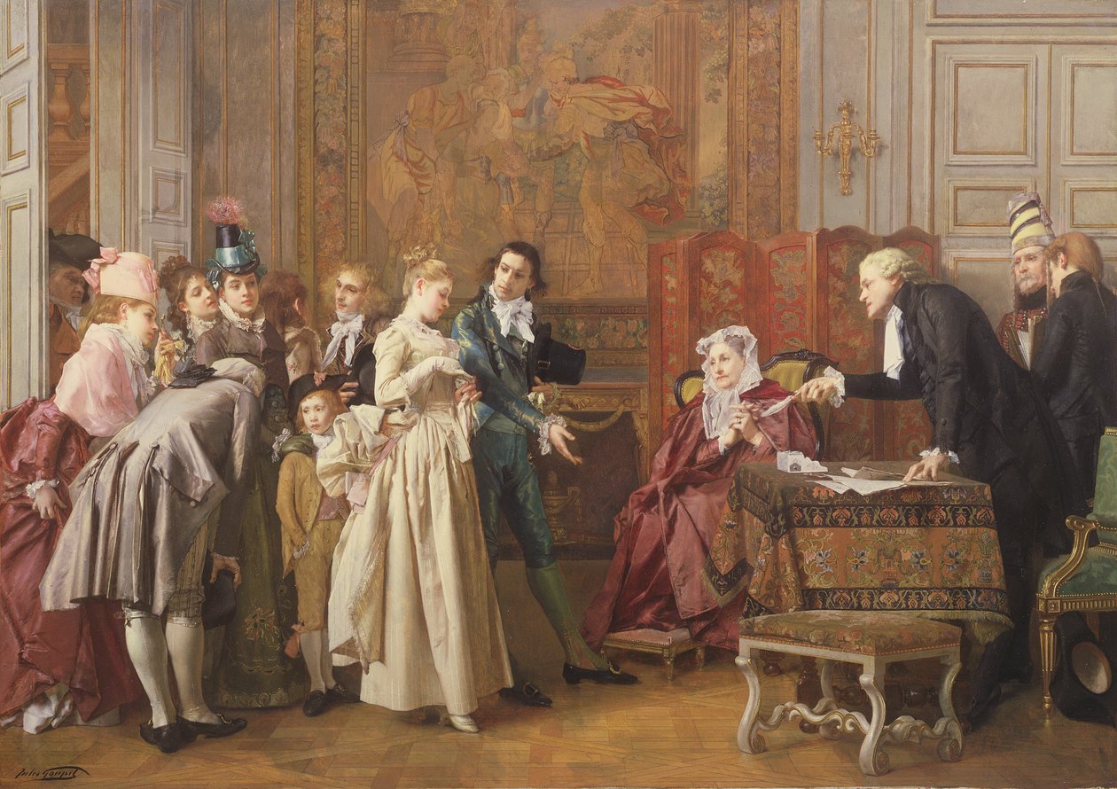 Evlilik by Jules Adolphe Goupil