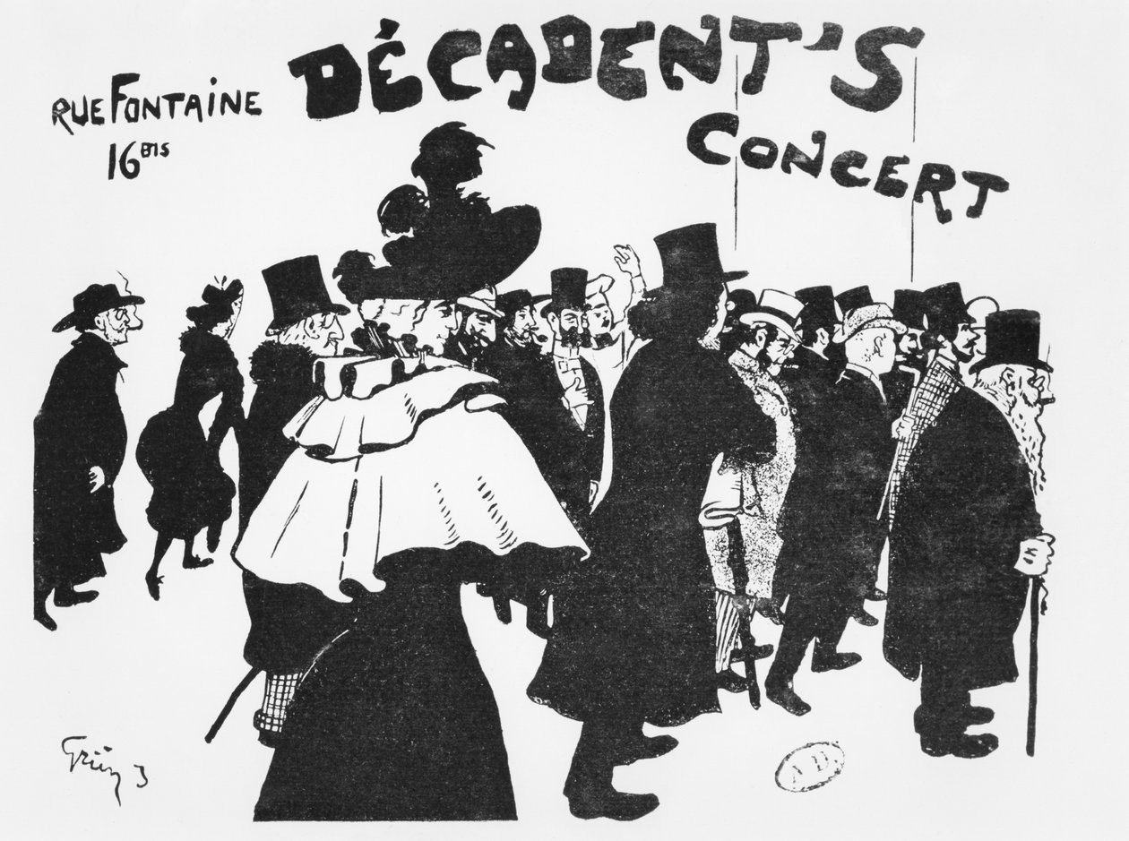 Cafe des Decadents, 16bis rue Fontaine, Paris, c.1900