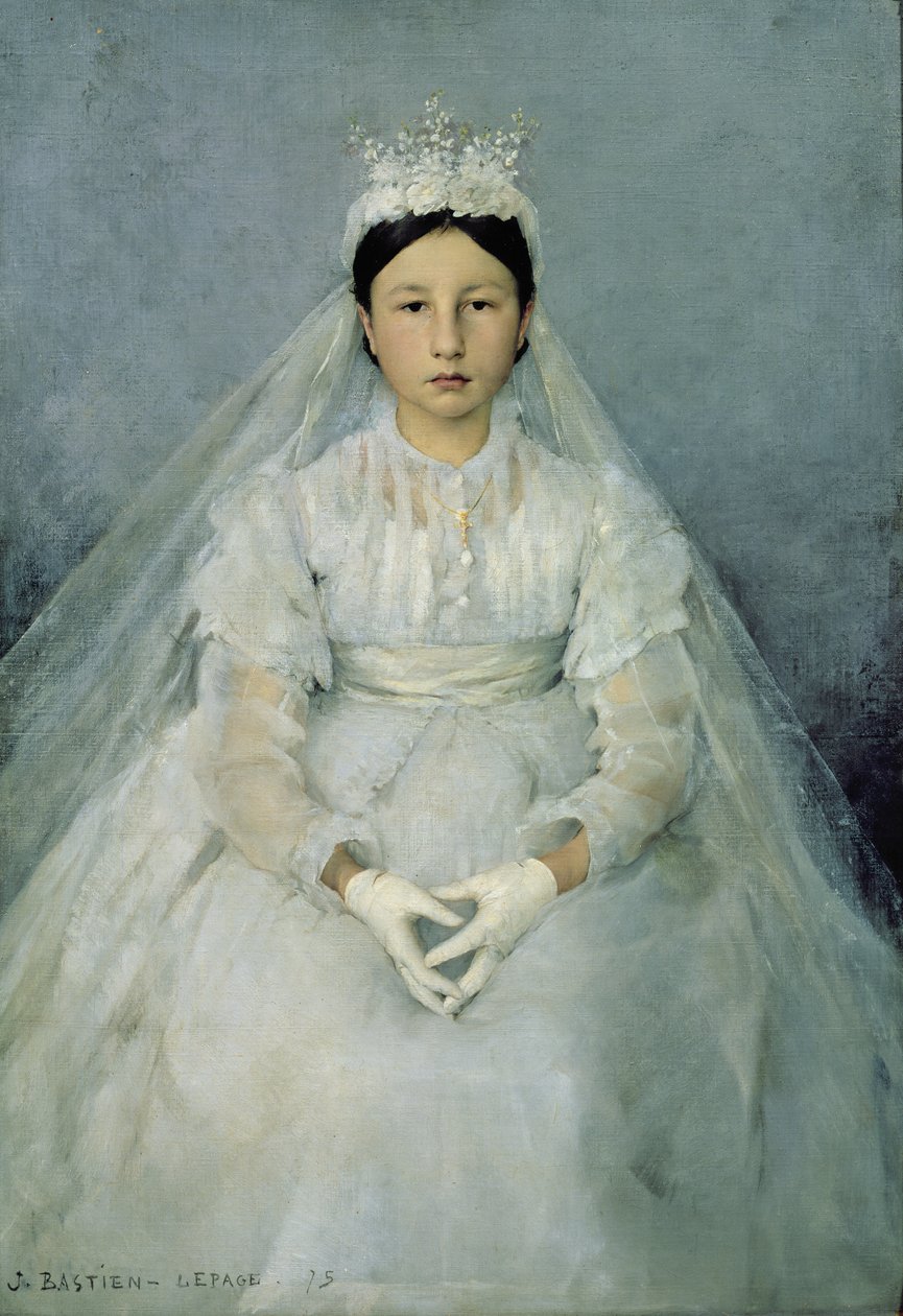 The Young Communicant, 1875  by Jules Bastien Lepage