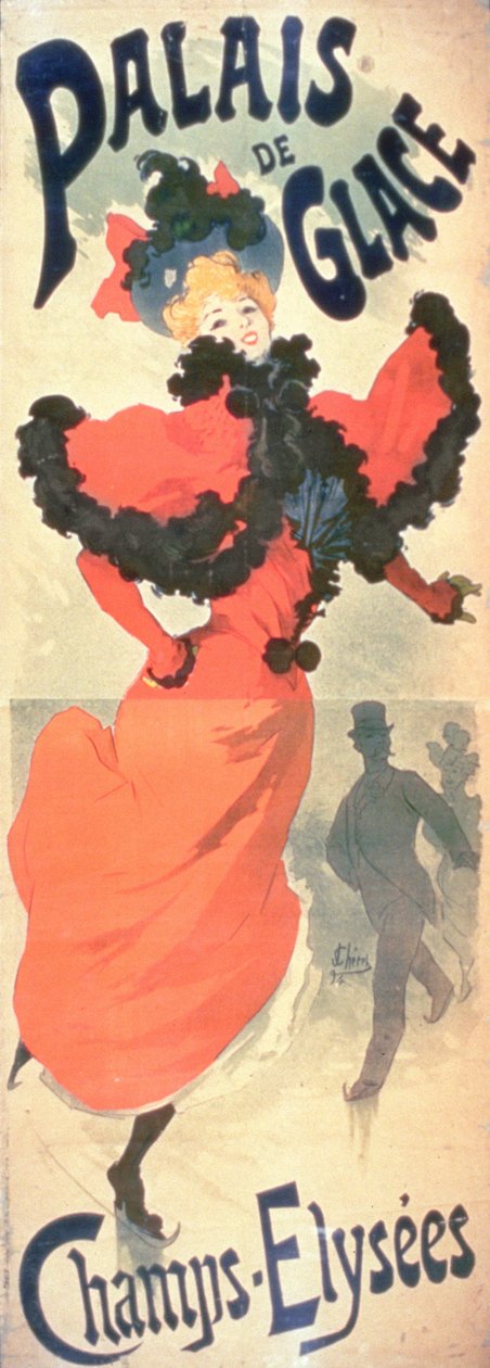 Buz Sarayı, Champs Elysees, Paris, 1894 by Jules Cheret