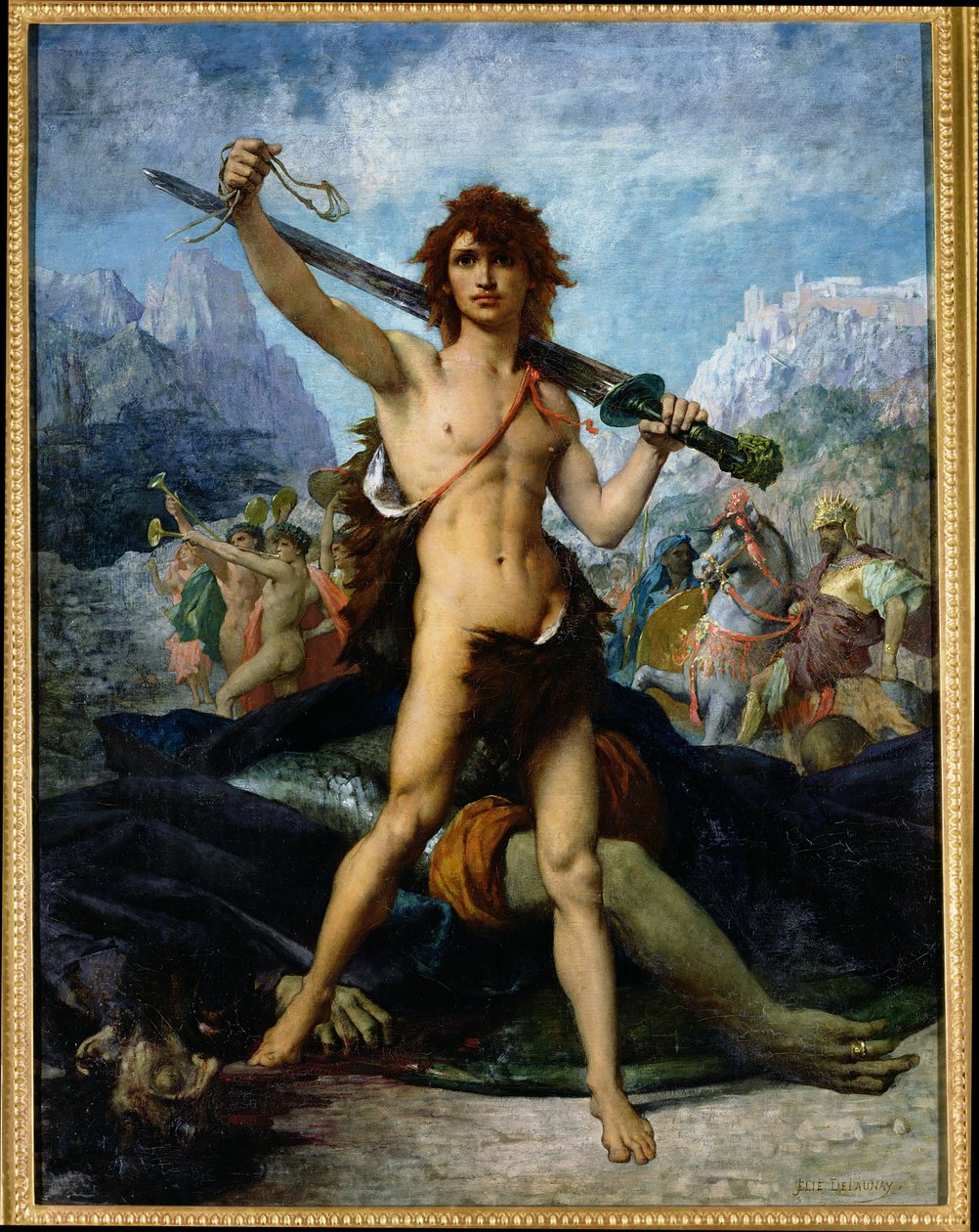 David Triumphant, 1874  by Jules Elie Delaunay