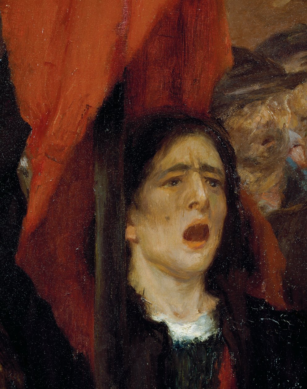 Creusot'ta La Greve (Creusot'ta Grev) by Jules Adler