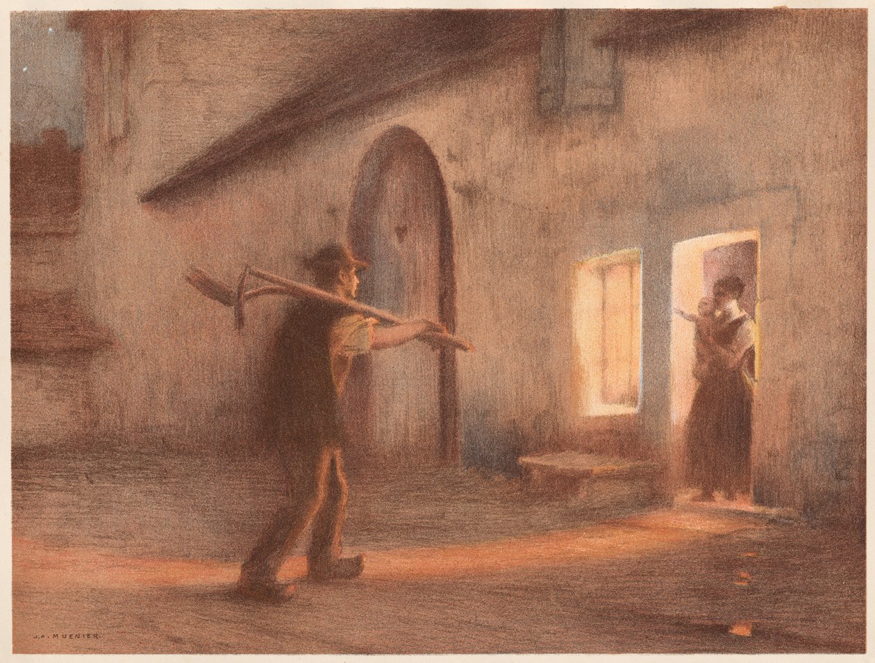 Tarlalardan Dönüş, 1898-1899. by Jules Alexis Muenier