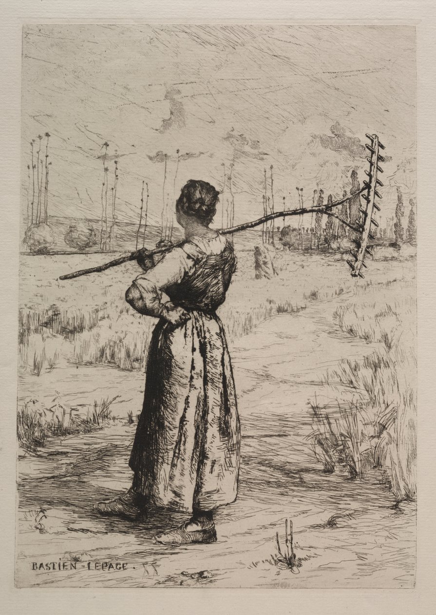 alanların dönüşü by Jules Bastien Lepage