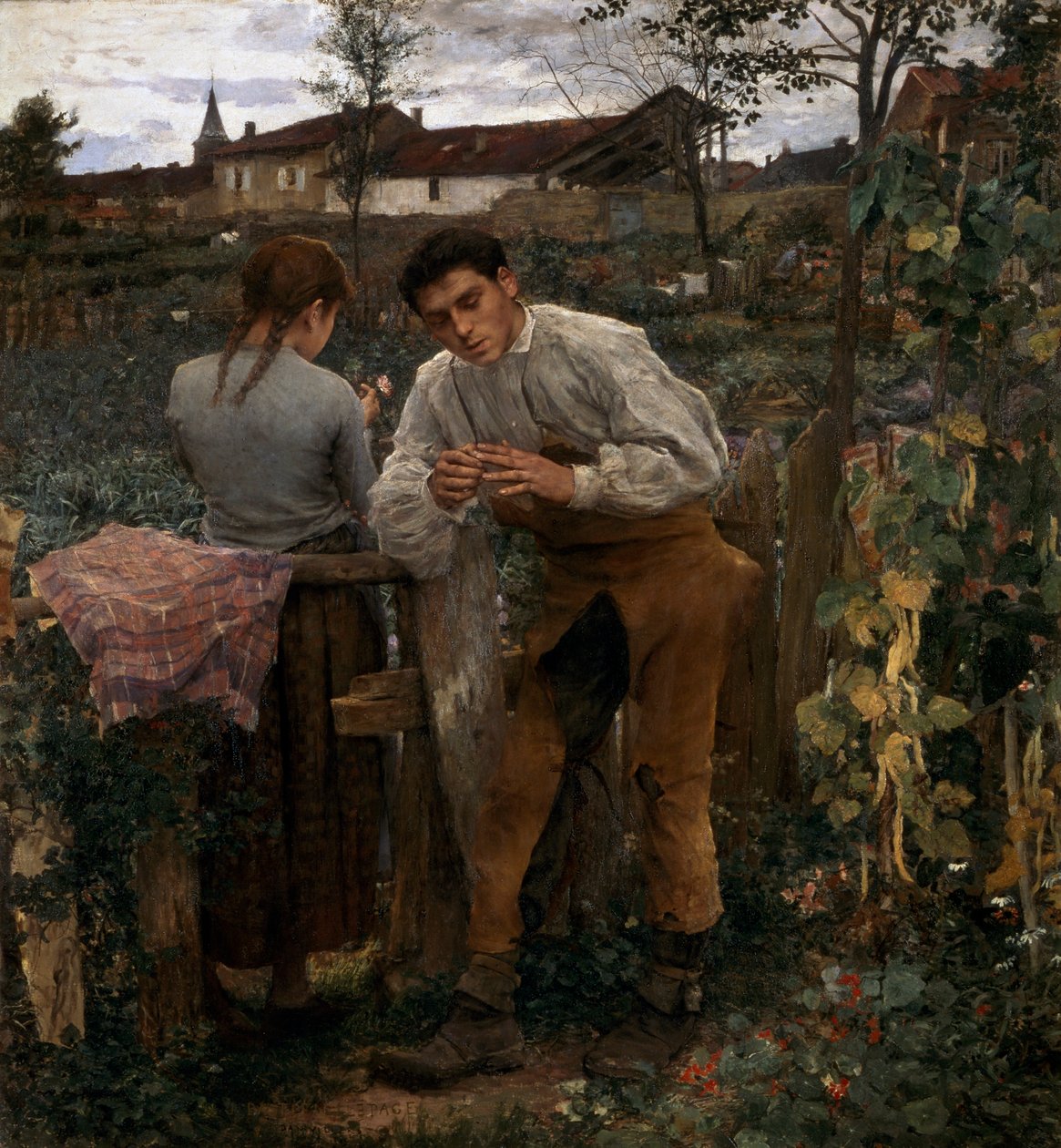 Kırsal Aşk, 1882 by Jules Bastien Lepage