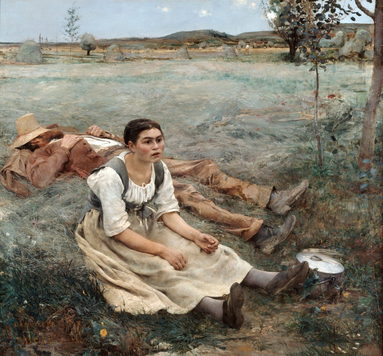 Haymakerlar, 1880 by Jules Bastien Lepage