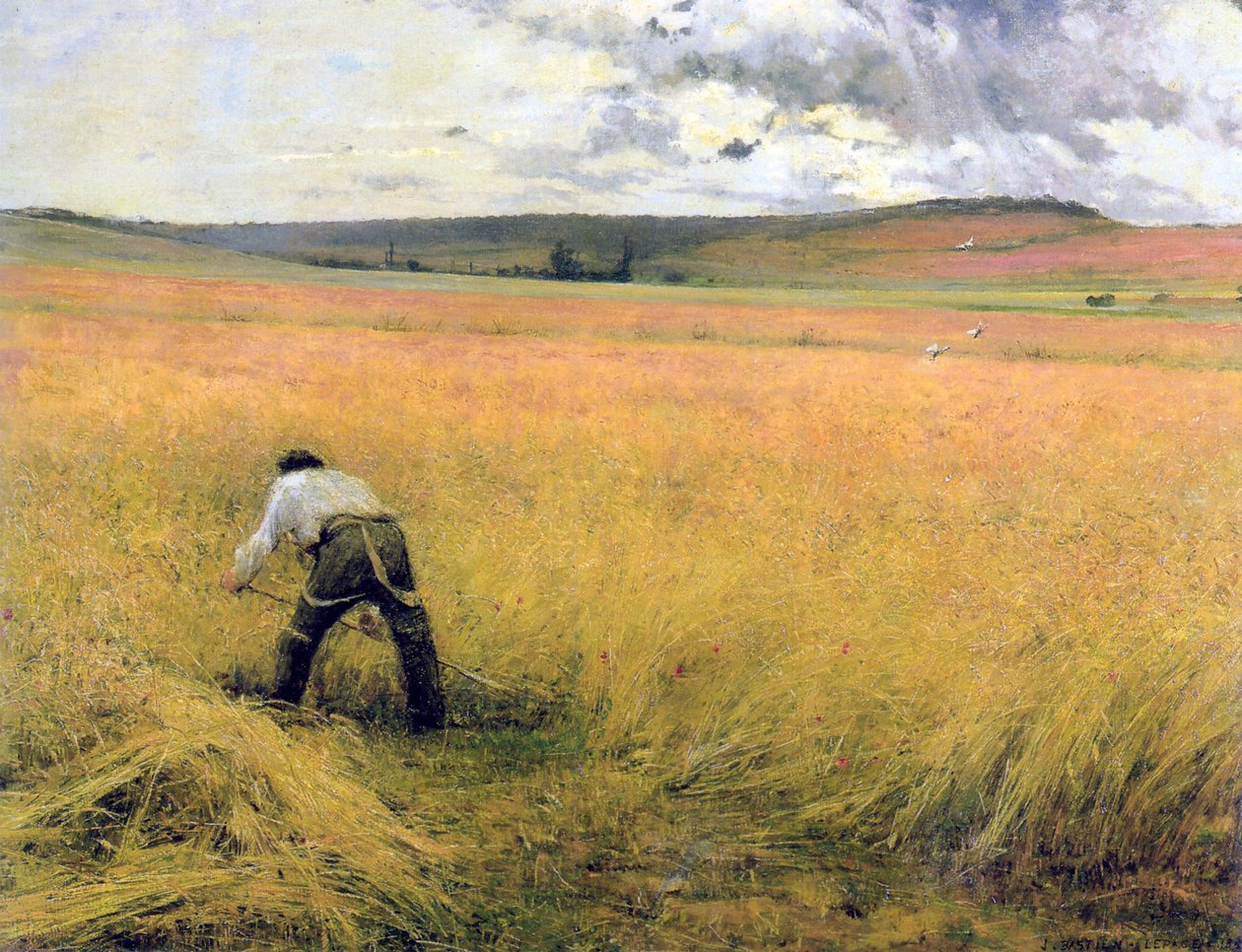 Olgunlaşmış Buğday, 1880. by Jules Bastien Lepage