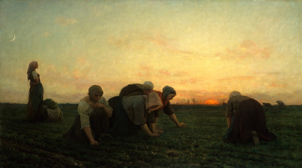 Yabani Otlar, 1868. by Jules Breton