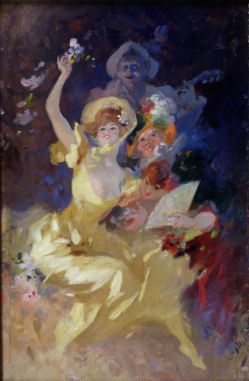 Baloda (tuval üzerine yağlı boya) by Jules Cheret