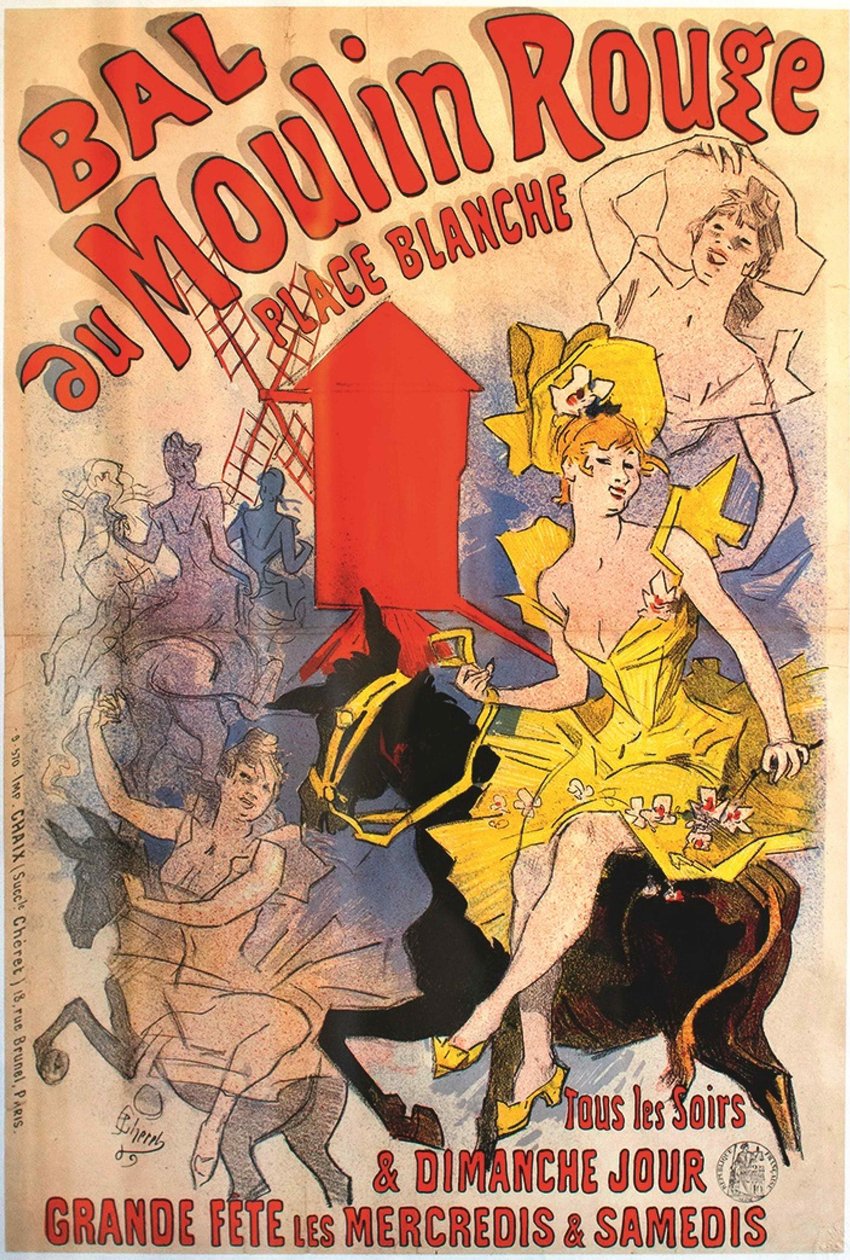 Moulin Rouge Topu, 1889. by Jules Cheret