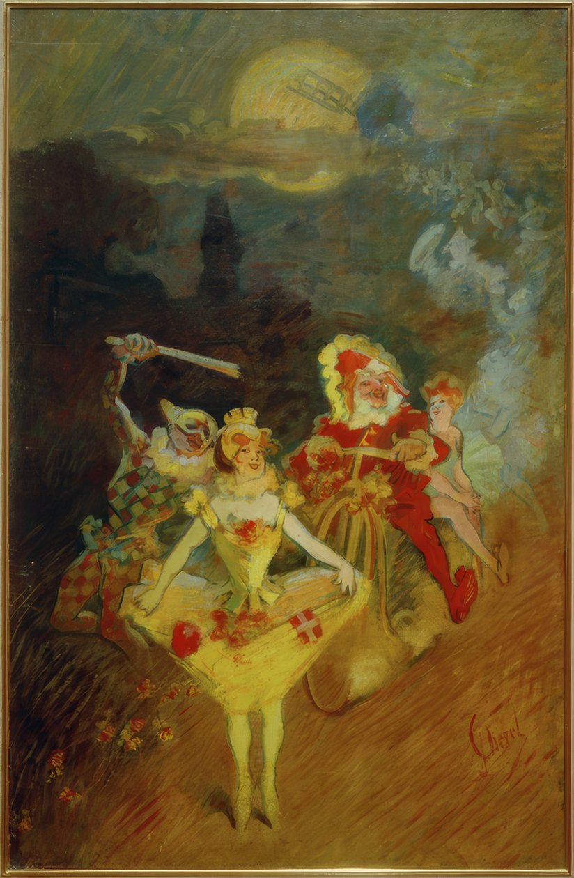 El ele oynanan dans by Jules Cheret