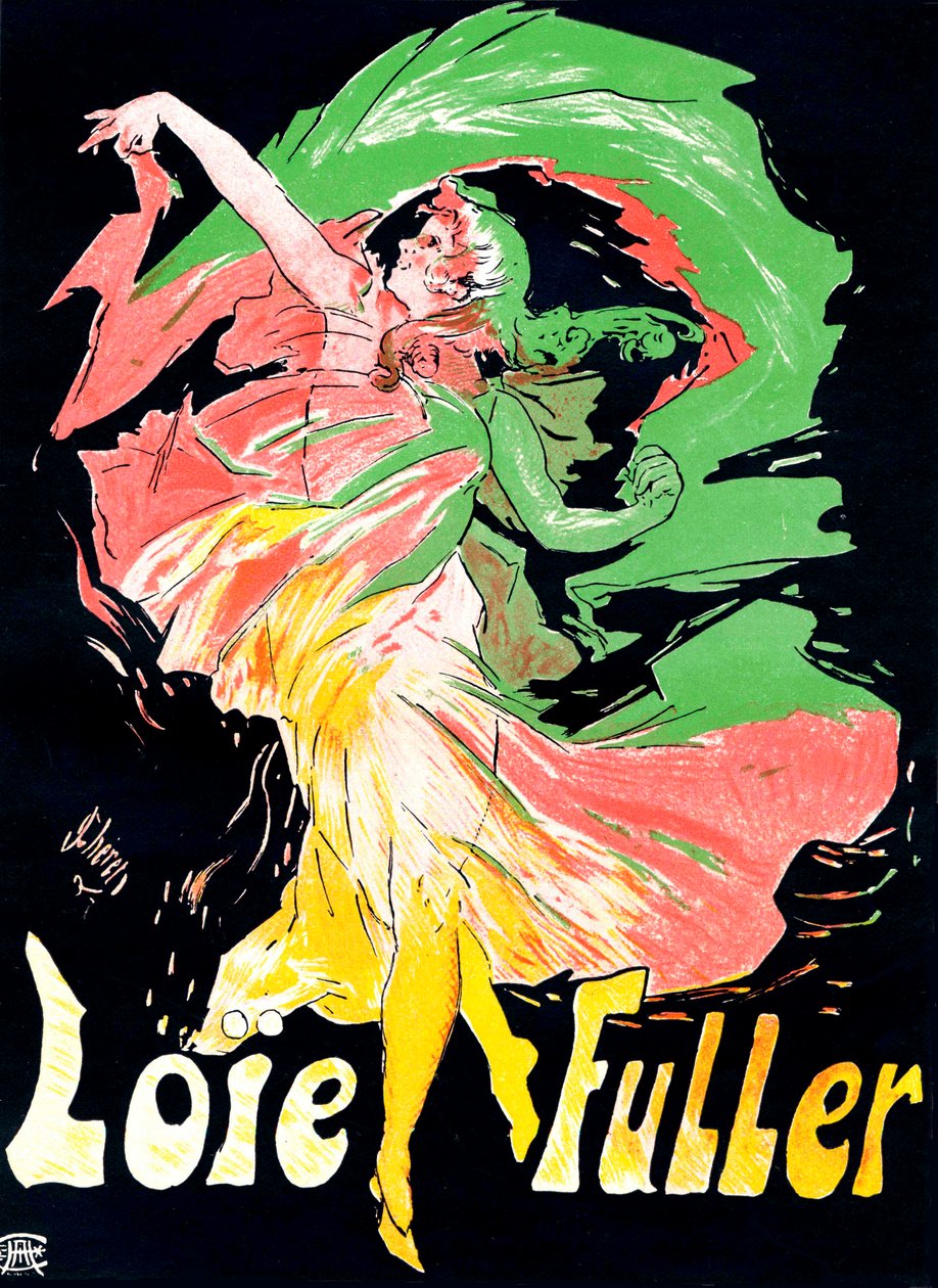 Loïe Fuller afişi, 1897. by Jules Cheret