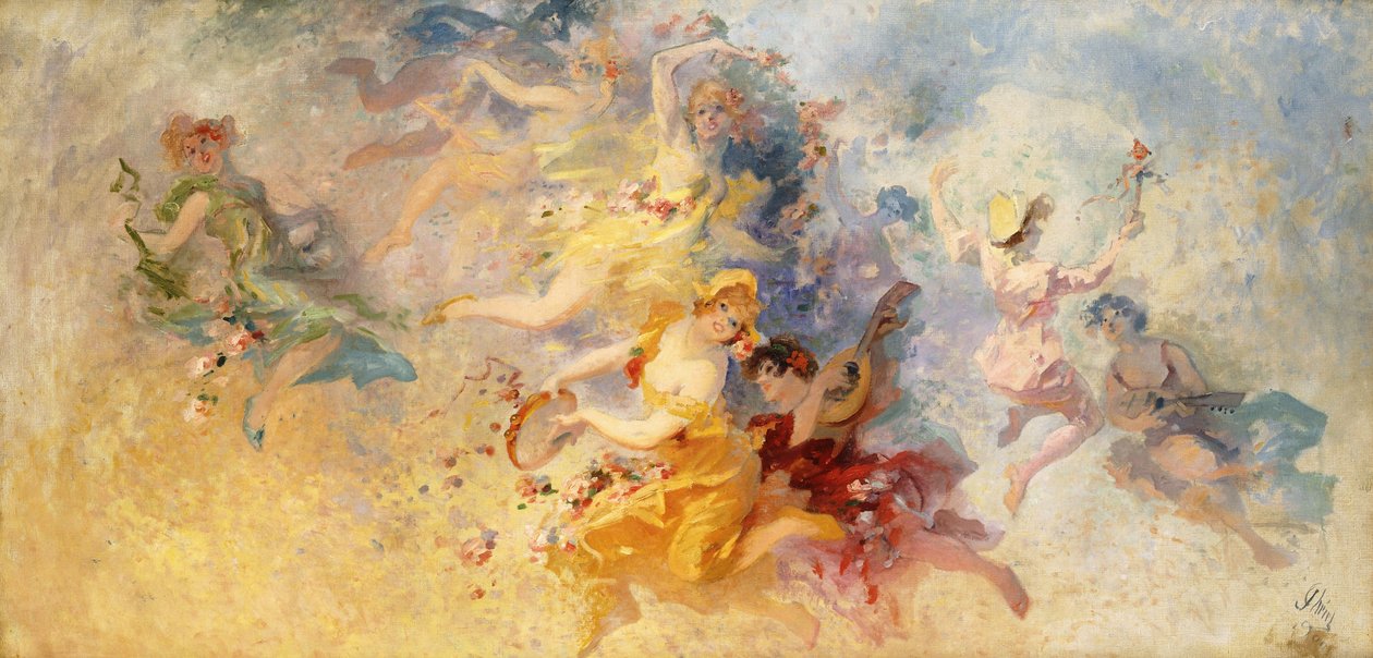 Bahar, 1900 by Jules Cheret