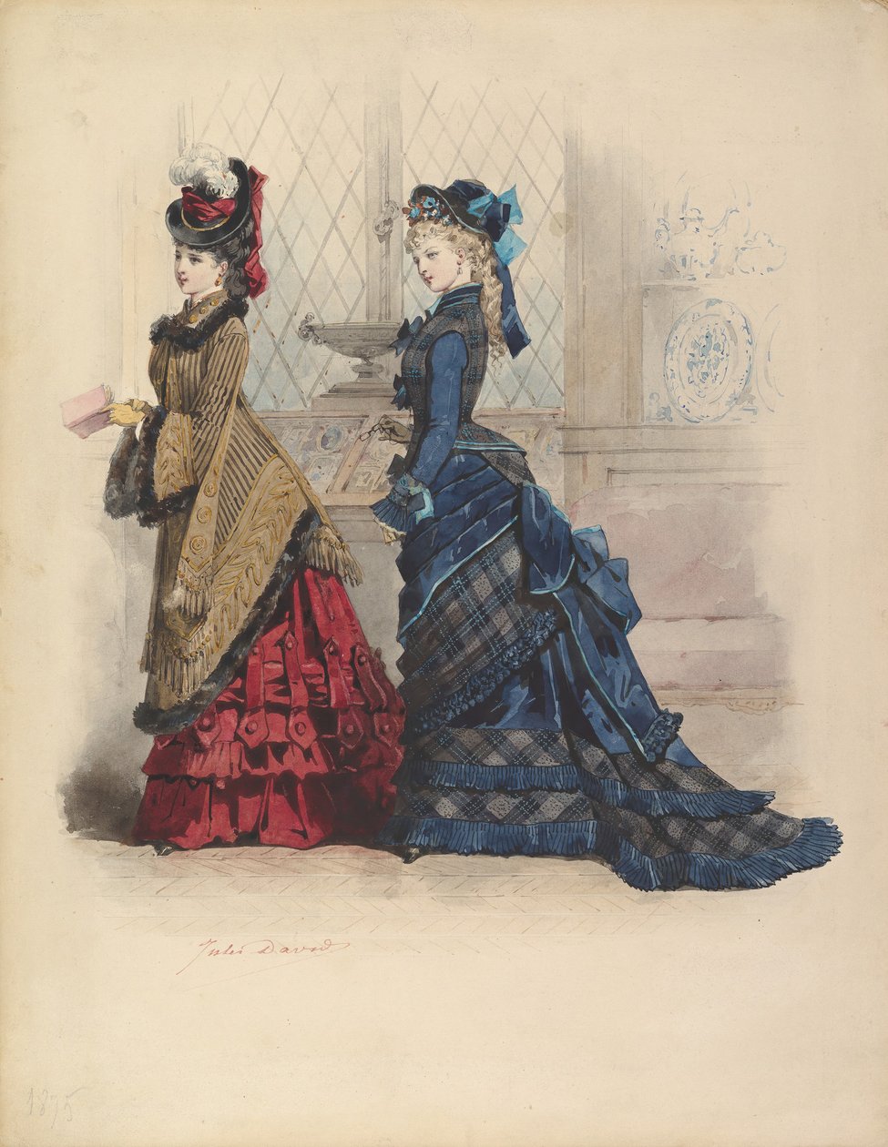 Günlük Elbiseli İki Kadın, 1875. by Jules David