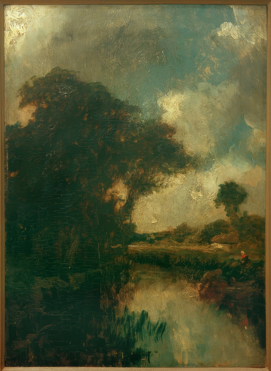 nehir manzarası by Jules Dupré
