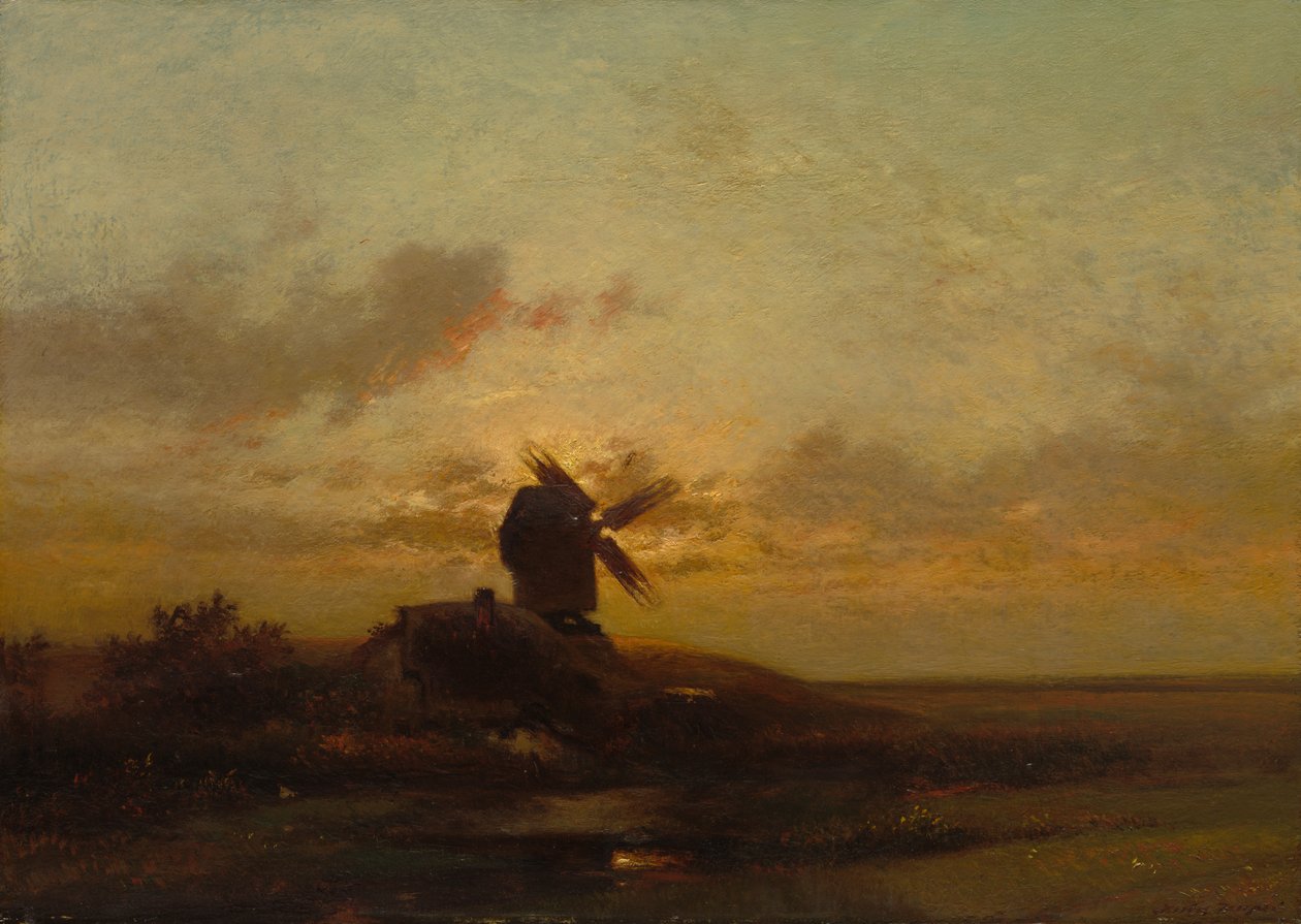 yel değirmeni by Jules Dupré