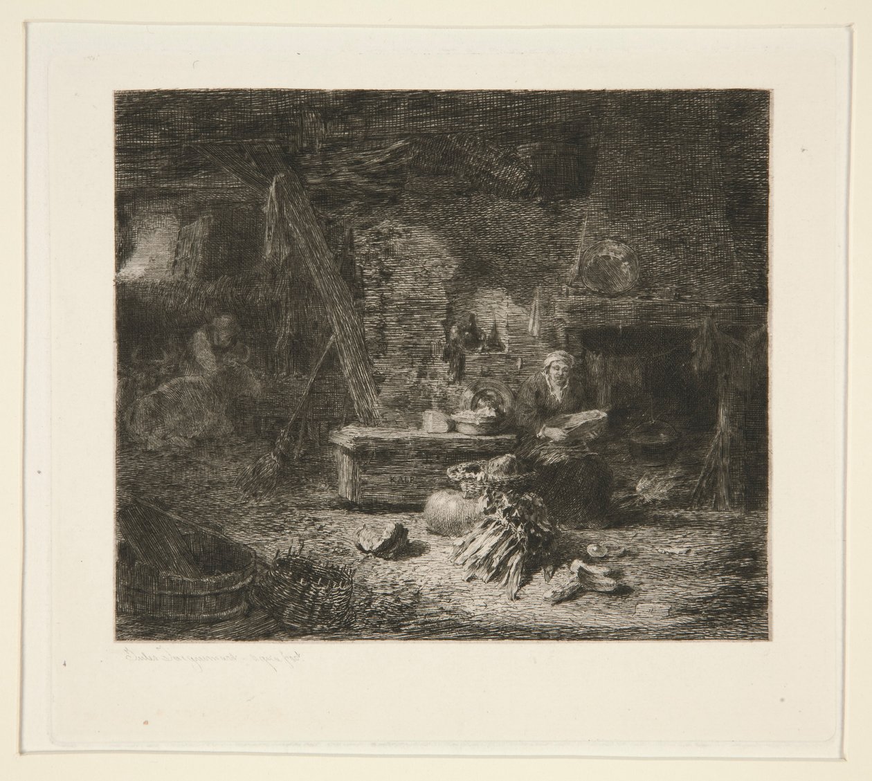 Hollanda Mutfağının İçi by Jules Ferdinand Jacquemart