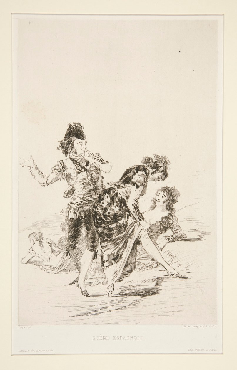 Sc?ne ispagnole (İspanyolca Sahne) by Jules Ferdinand Jacquemart
