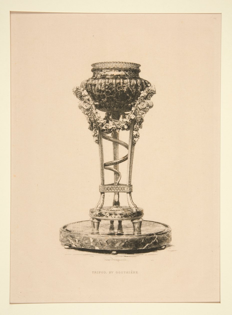 Tripod (Gouttiere tarafından) by Jules Ferdinand Jacquemart