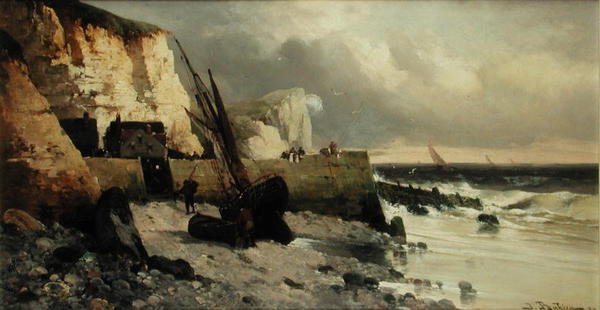 Dalgakıranda Balık Tutmak by Jules G Bahieu