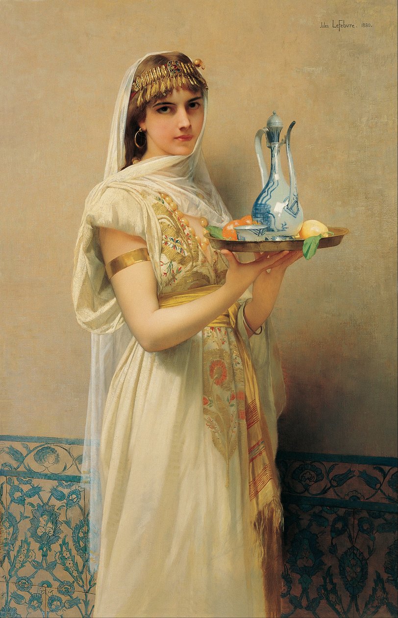 hizmetçi, 1880 by Jules Joseph Lefebvre