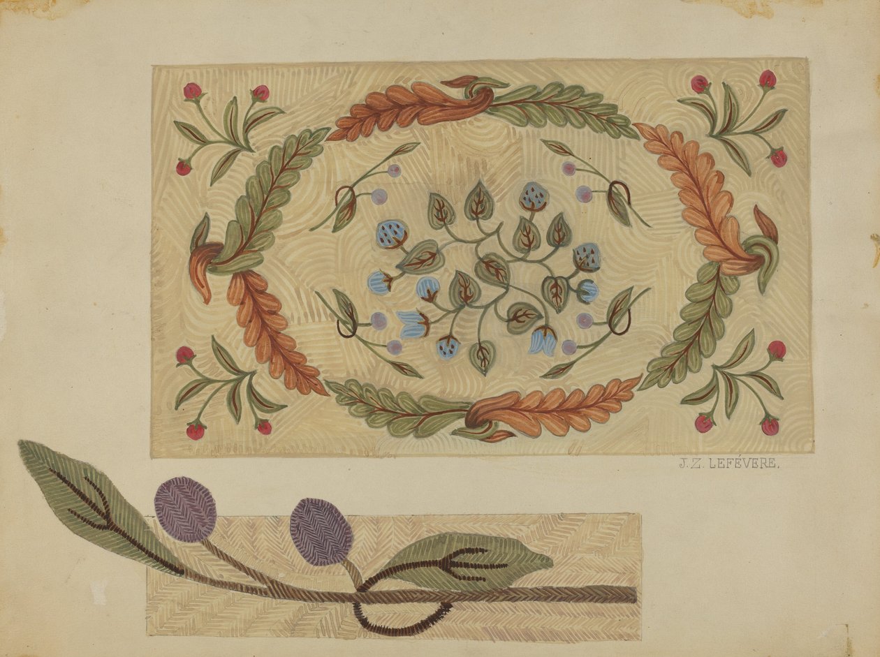 İşlemeli Kilim by Jules Lefevere