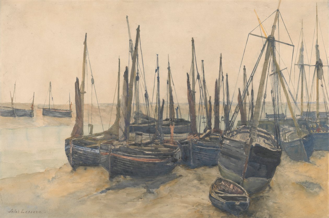 Demirli Balıkçı Tekneleri by Jules Lessore