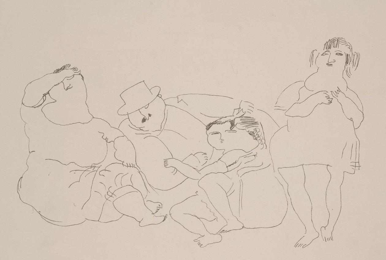 Aile, c.1923-25 (lito) by Jules Pascin