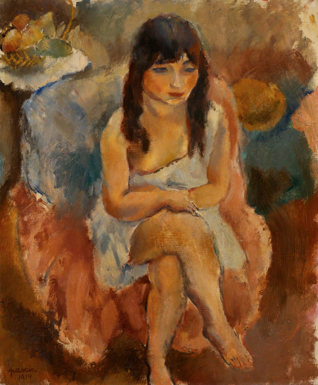 Oturan Figür by Jules Pascin