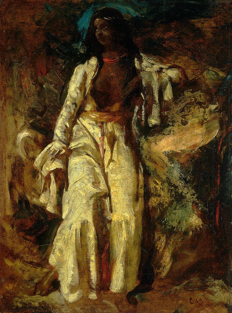 nubian kadın by Jules Robert Auguste