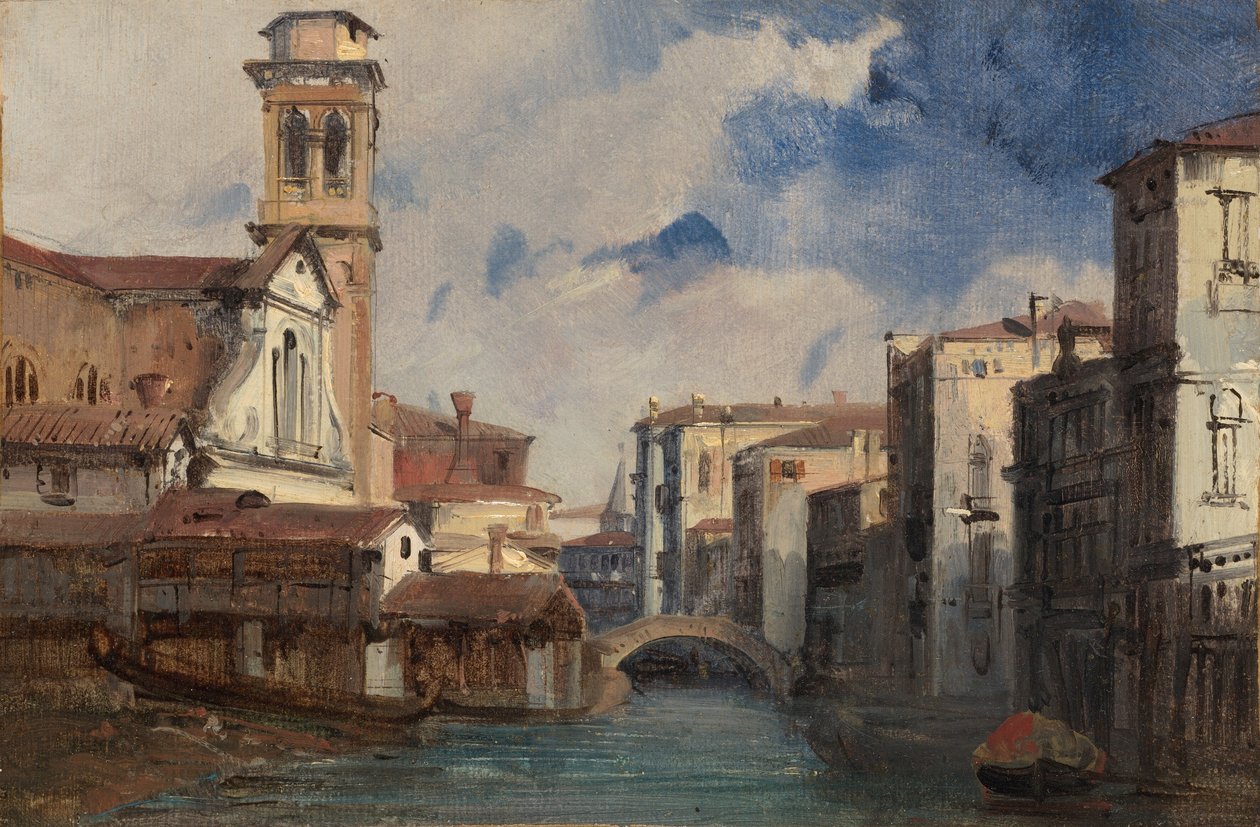 San Trovaso Kilisesi, Venedik by Jules Romain Joyant