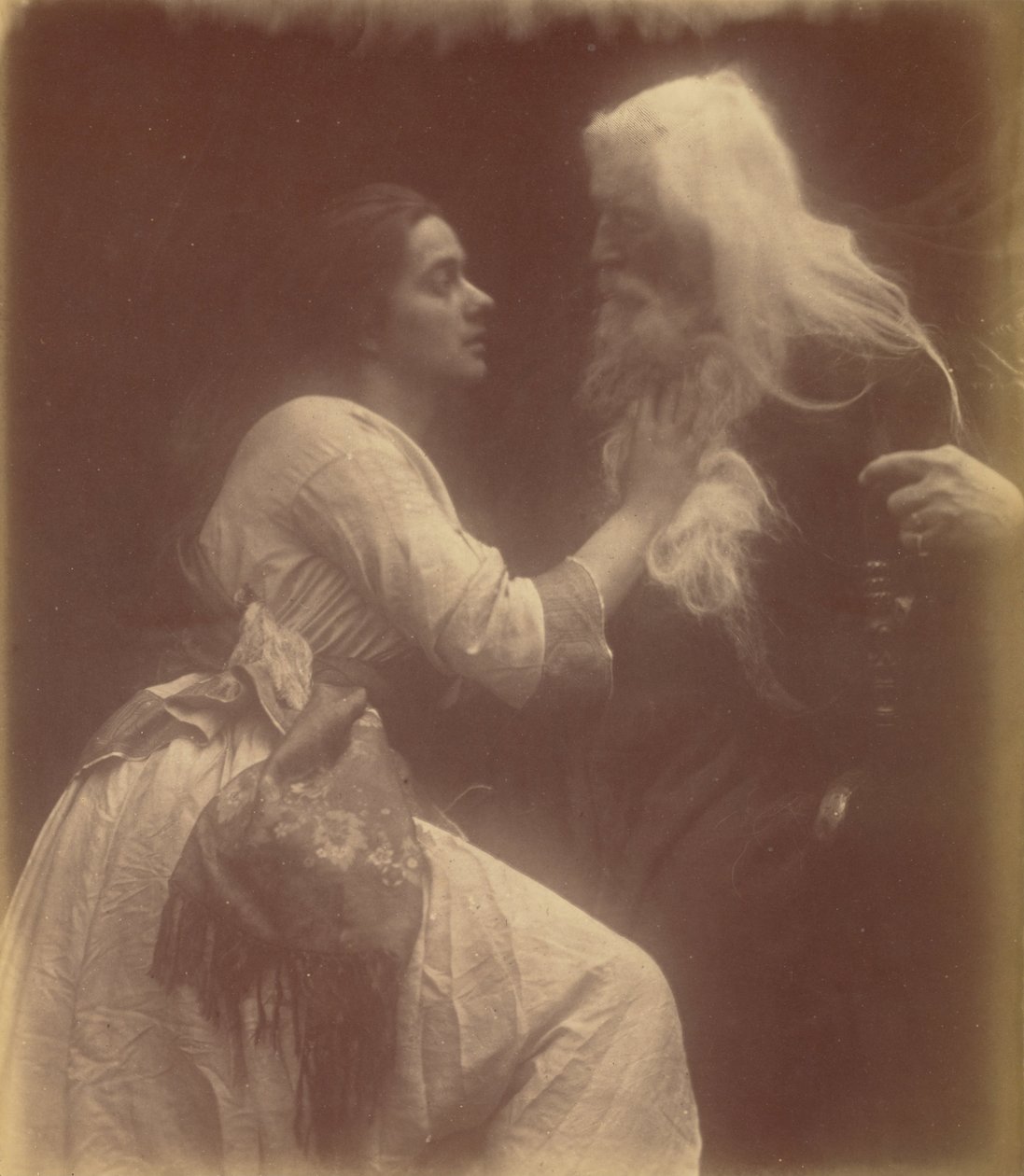 Vivien ve Merlin by Julia Margaret Cameron