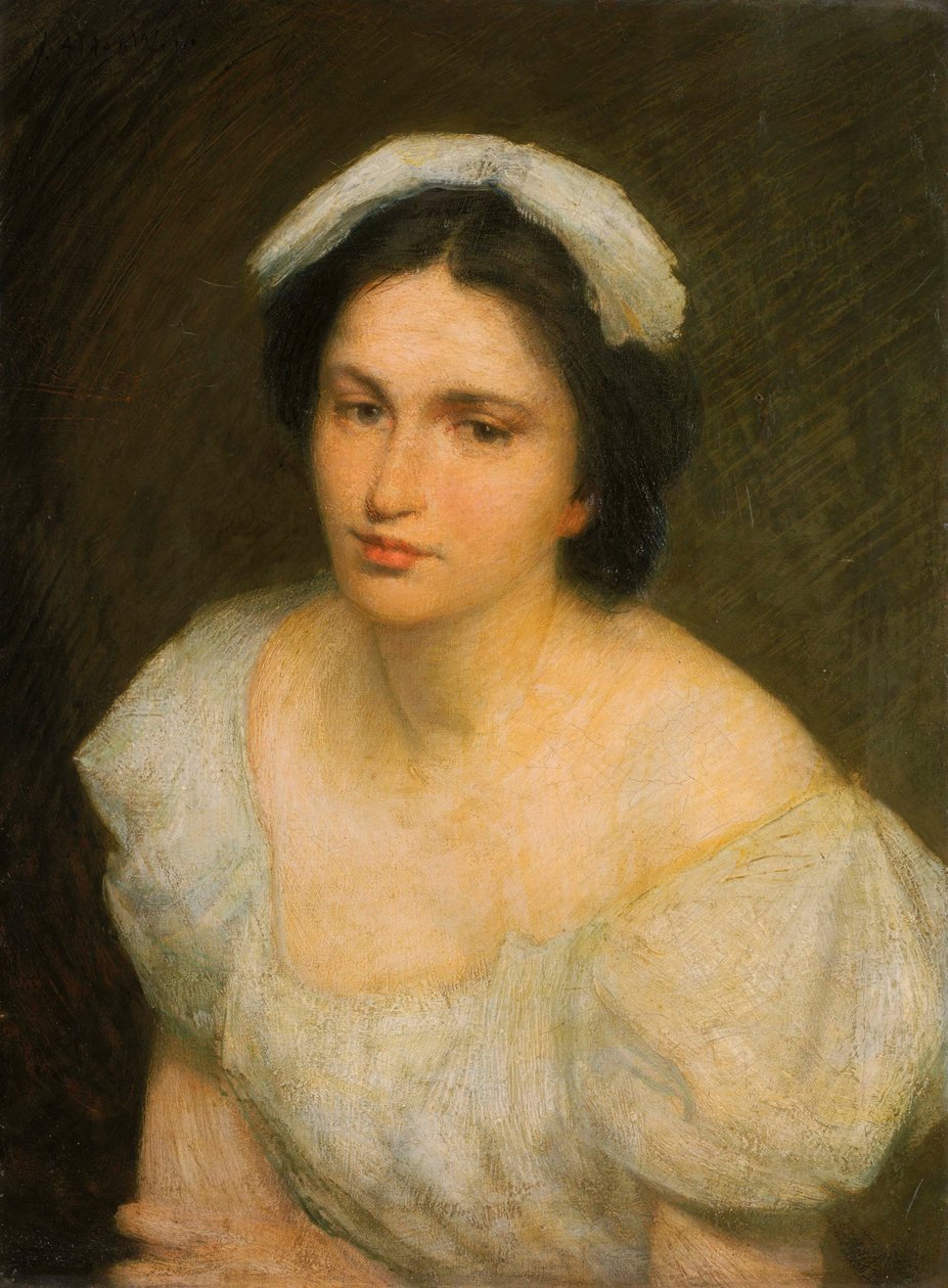 Alsaslı Kız by Julian Alden Weir